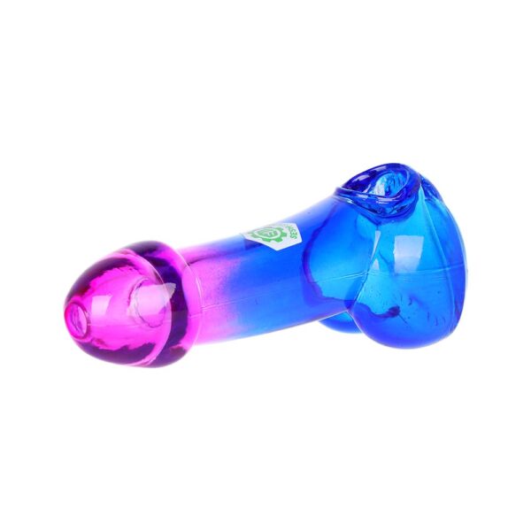 47e678b4-4049-475c-91c5-e33dba2f06c2.jpg SeshGear Bi-Color Male Member Glass Hand Pipe