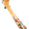 Kush Cargo Gold Fumed Confetti Bee Glass 7.5?? Sherlock Pipe