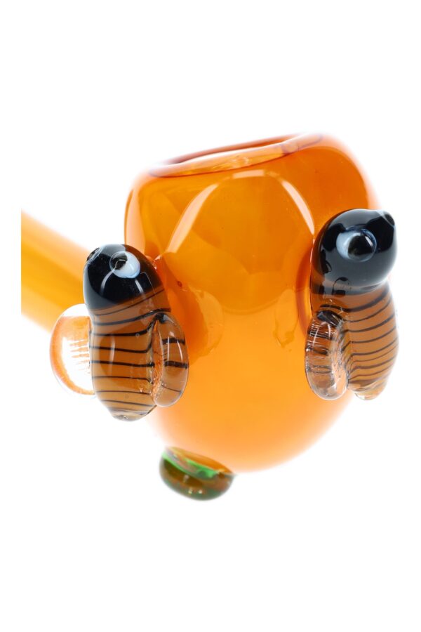ccf0c4ca-f1c6-ef11-8366-02c11acbbfe3_P3116.jpg Kush Cargo Gold Fumed Confetti Bee Glass 7.5?? Sherlock Pipe